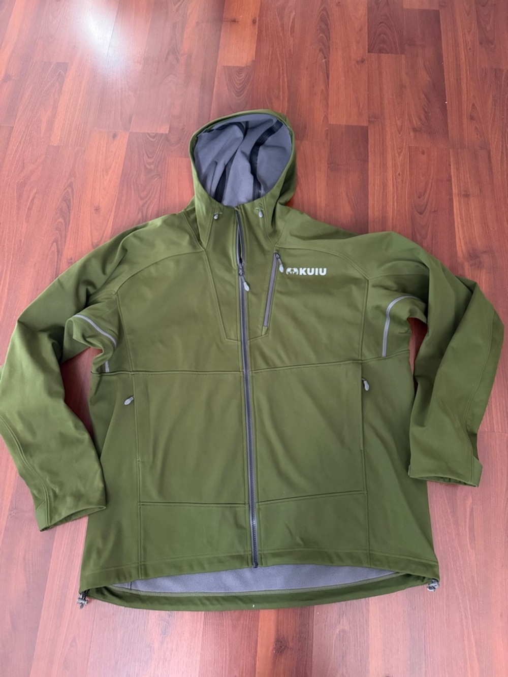 KUIU Axis Hybrid Men's Olive Hooded Softshell Jacket